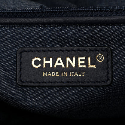 Chanel Denim Large Two Tone CC Shopping Tote Blue 7 of 11
