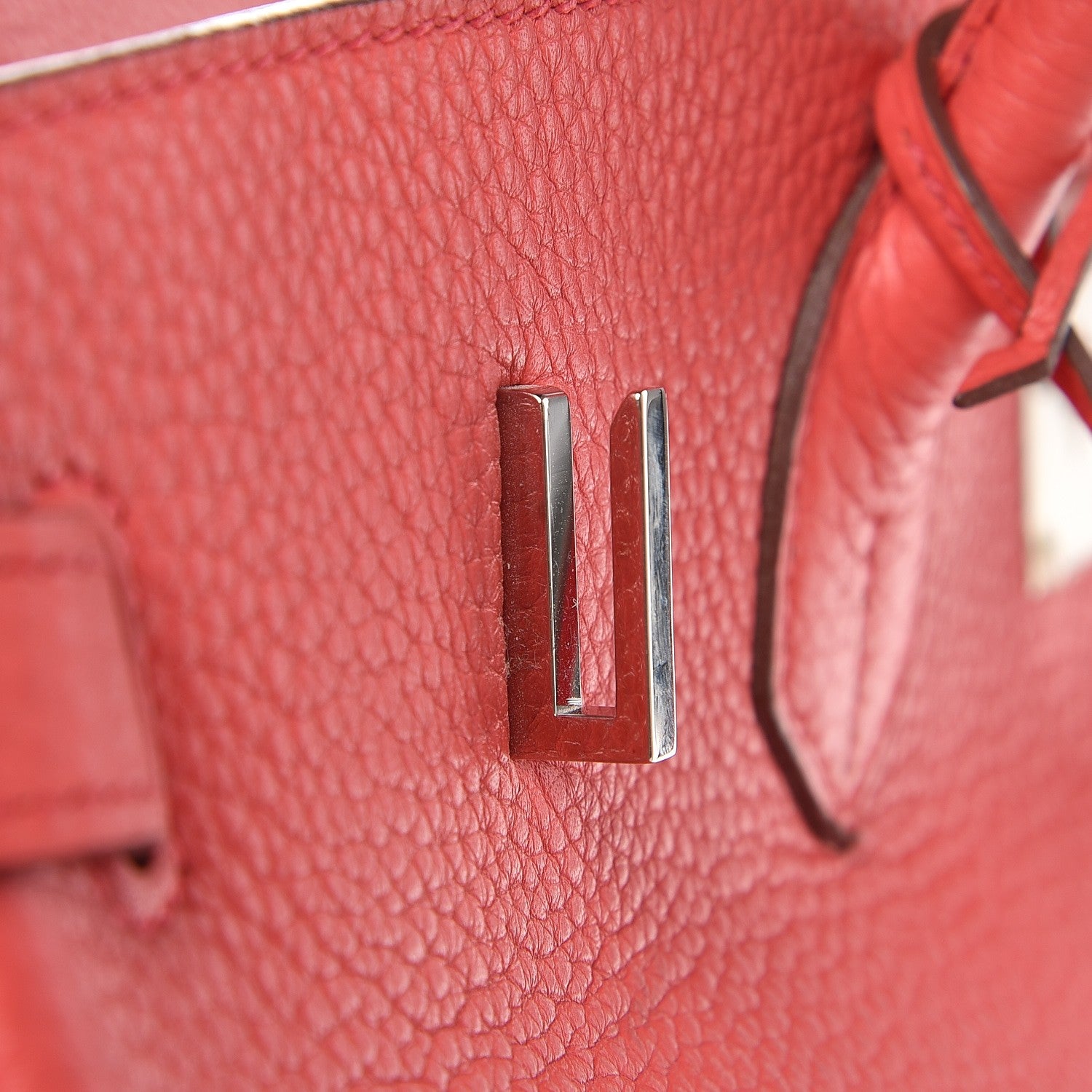 Hermes Taurillon Clemence Birkin 40 Bougainvillea 17 of 39