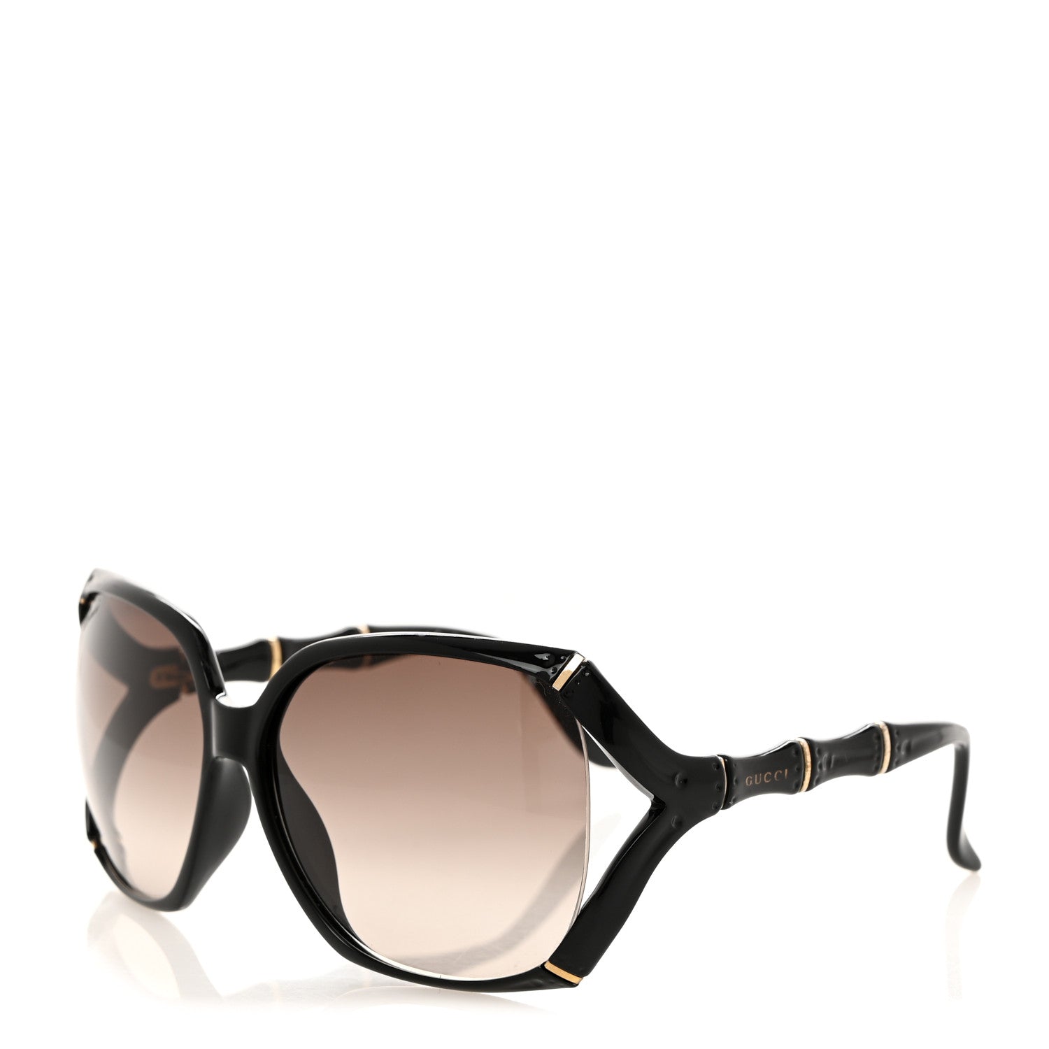 Gucci Oversized Oval Bamboo Sunglasses 3508/S Brown 1 of 7