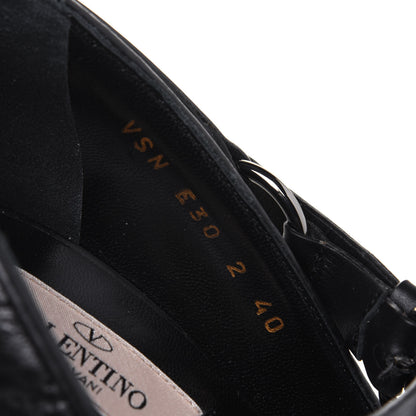 Valentino Garavani Nappa Rockstud Spike Mary Jane 105mm Pumps 40 Black 8 of 9