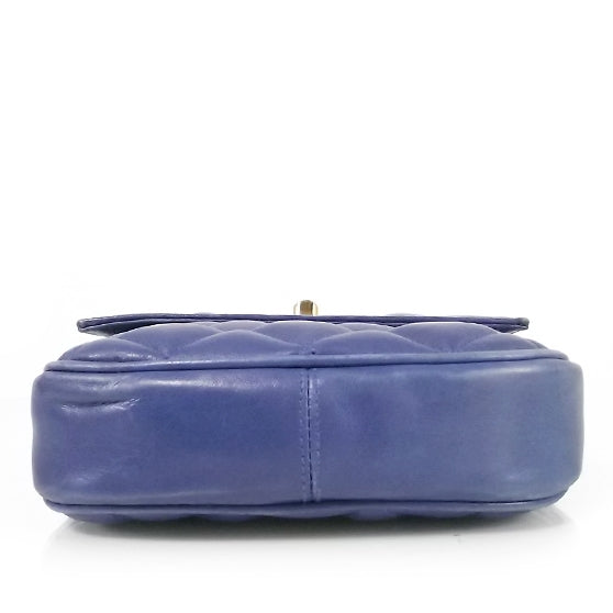 Chanel Vintage Lambskin Quilted Mini Flap Royal Blue 5 of 7