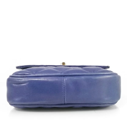 Chanel Vintage Lambskin Quilted Mini Flap Royal Blue 5 of 7