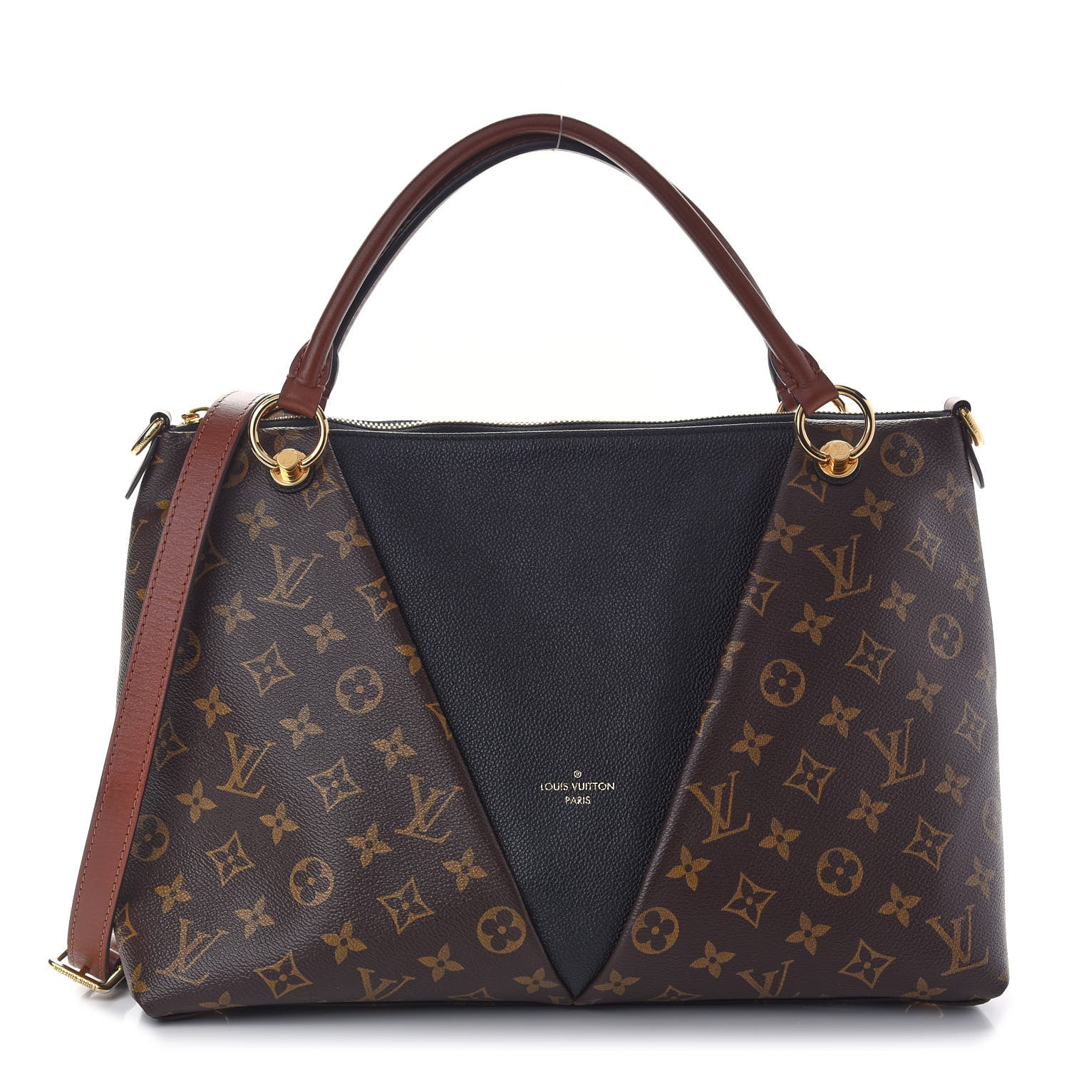 Louis Vuitton Monogram V Tote MM Black 1 of 9