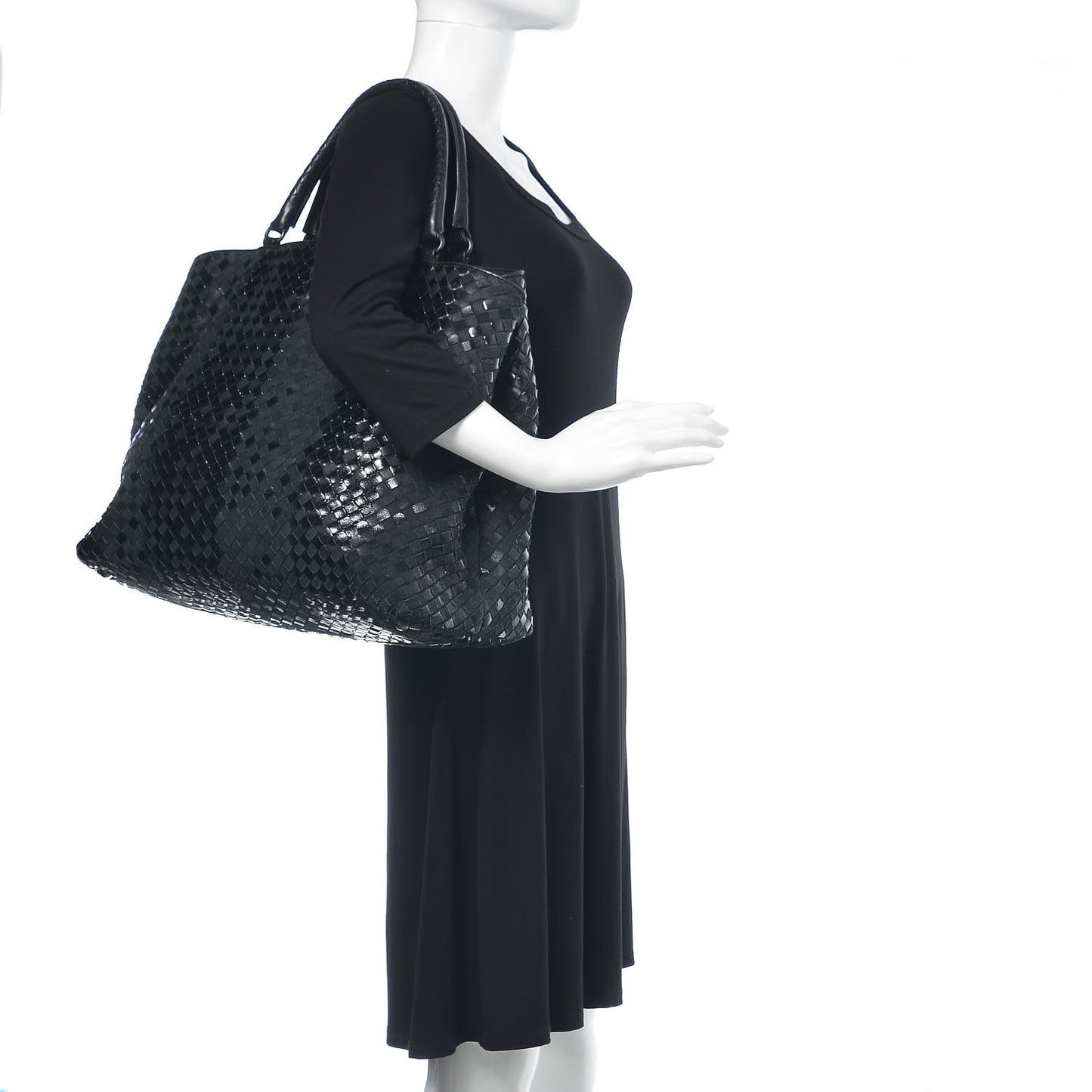 Intrecciato Rugiada Vintaga Shopper Black