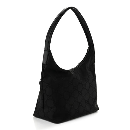 Gucci Nylon Hobo Monogram Small  Black 3 of 11