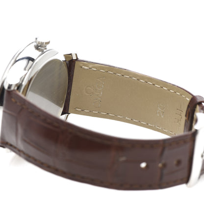Omega Stainless Steel Alligator 39mm De Ville Prestige Co-Axial Power Reserve Automatic Watch 424.13.40.21.02.001 6 of 8