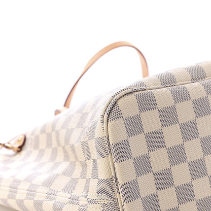 Louis Vuitton Damier Azur Neo Neverfull MM Rose Ballerine 7 of 12