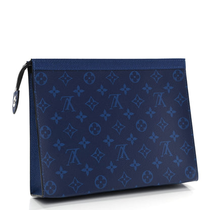 Louis Vuitton Monogram Eclipse Pochette Voyage MM Pacific Blue 3 of 7