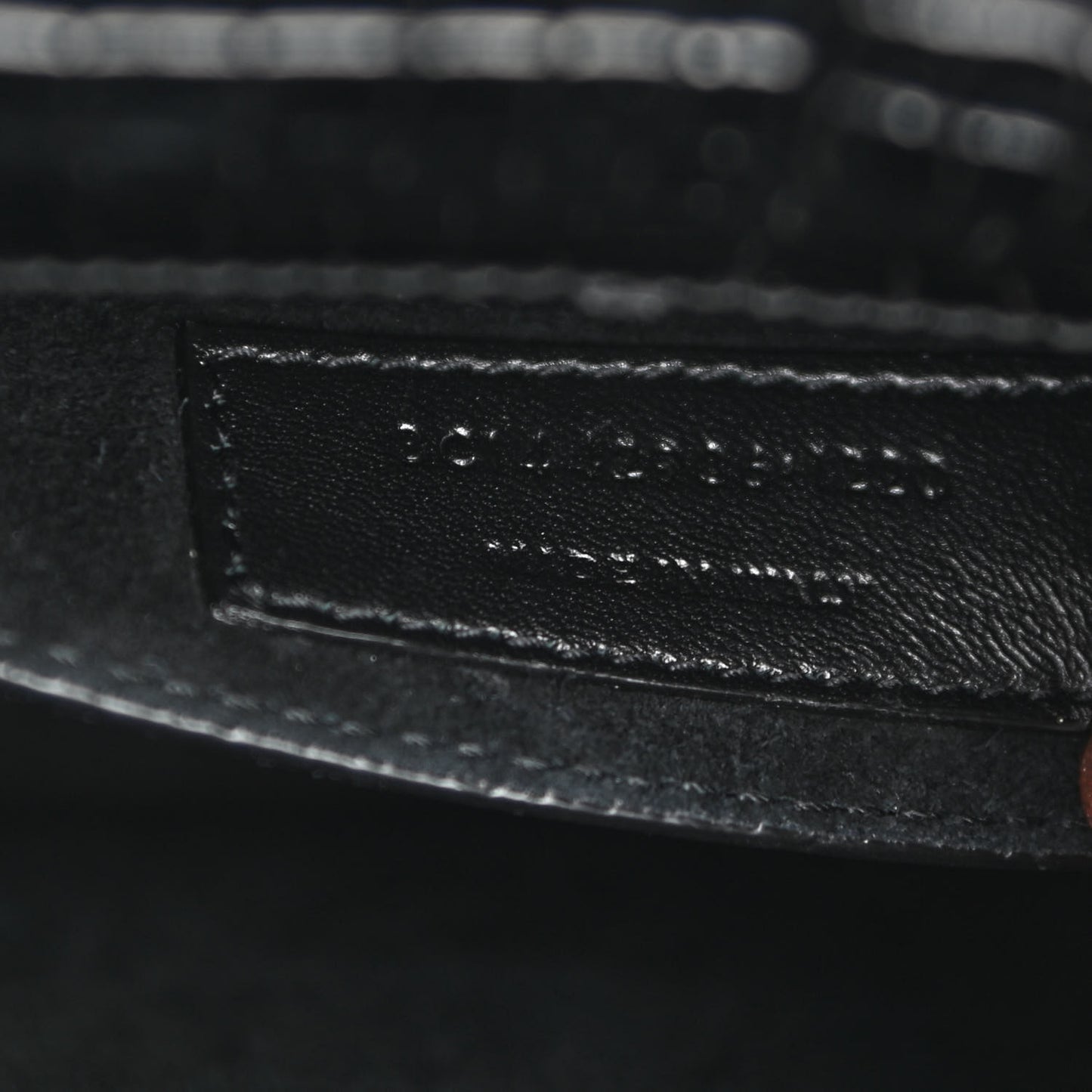 Calfskin Crocodile Embossed Medium Monochrome Monogram Sunset Black