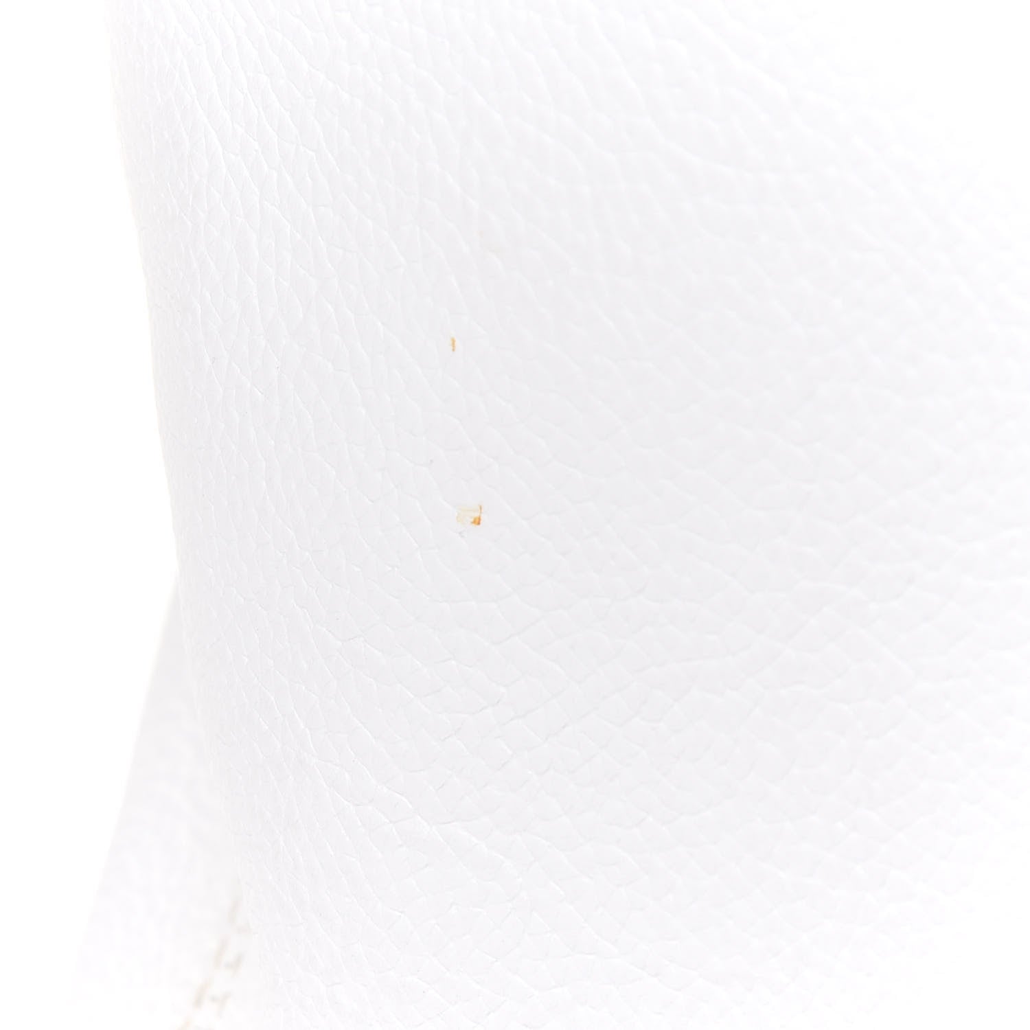Chanel Calfskin Cerf Executive Shopper Tote White 12 of 15