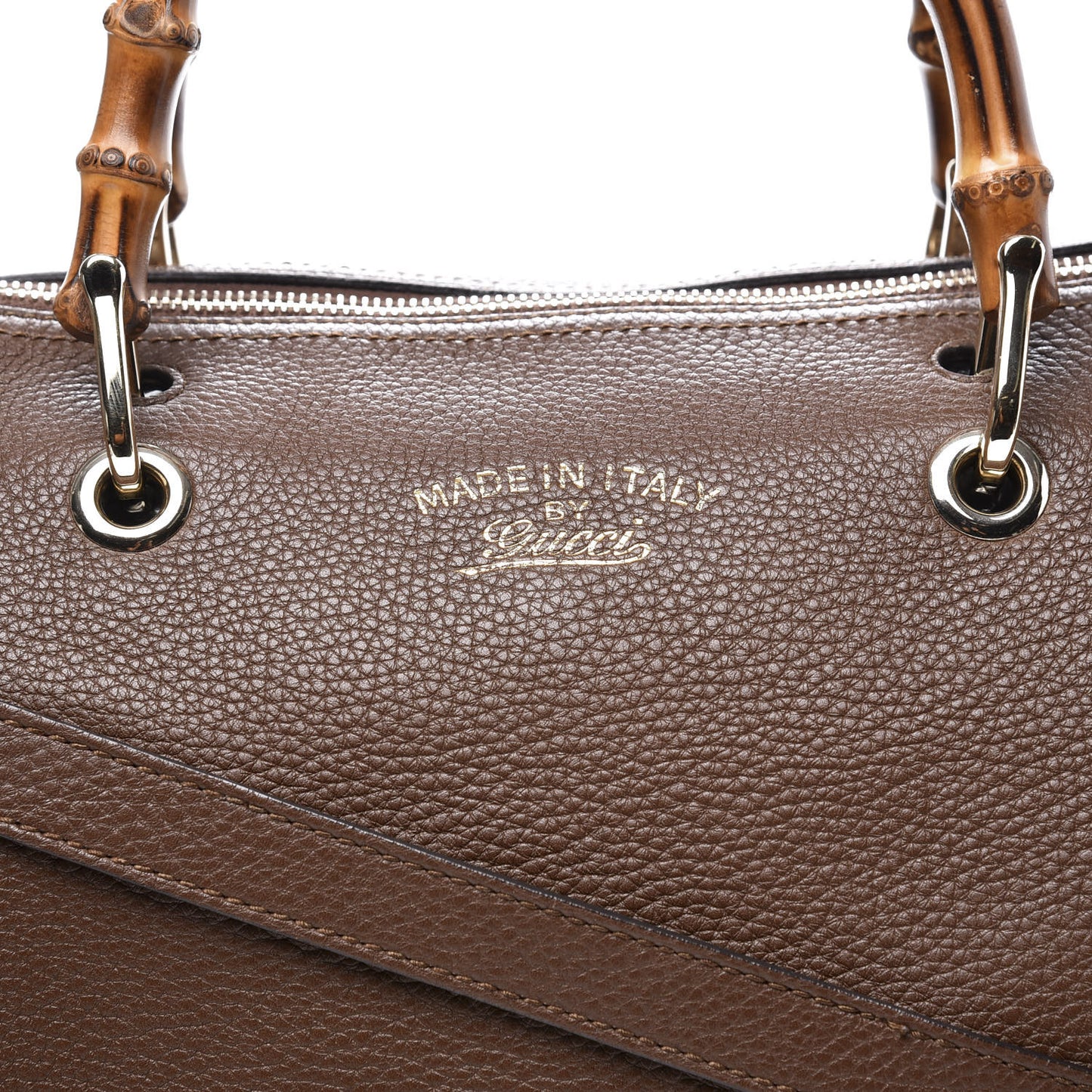 Calfskin Medium Bamboo Shopper Boston Acero
