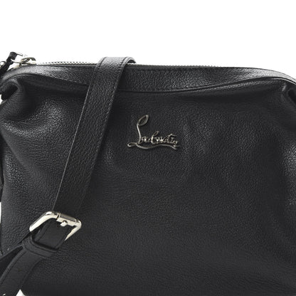 Christian Louboutin Calfskin Studded Shoulder Bag Black 9 of 9