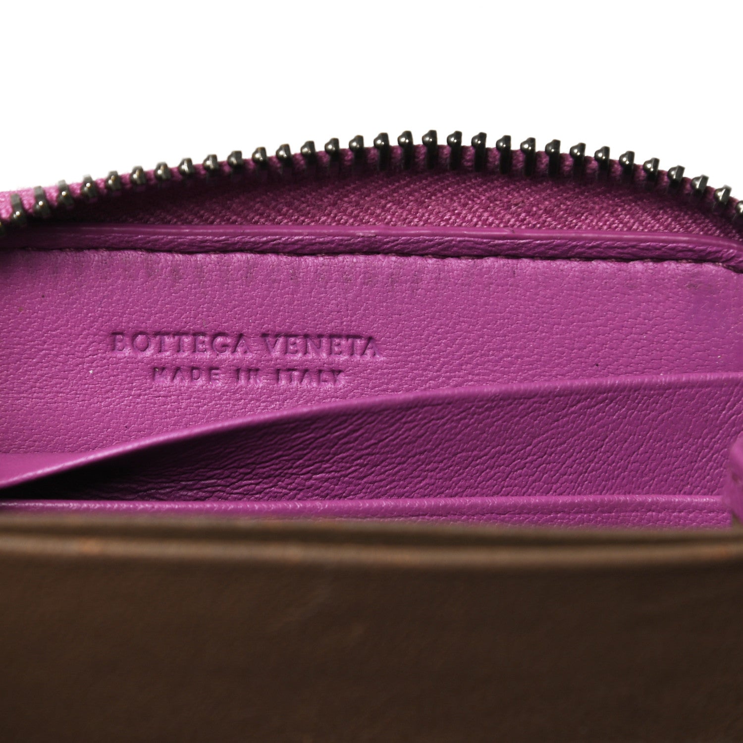 Bottega Veneta Nappa Intrecciato Zip Around Coin Purse Peony 6 of 9