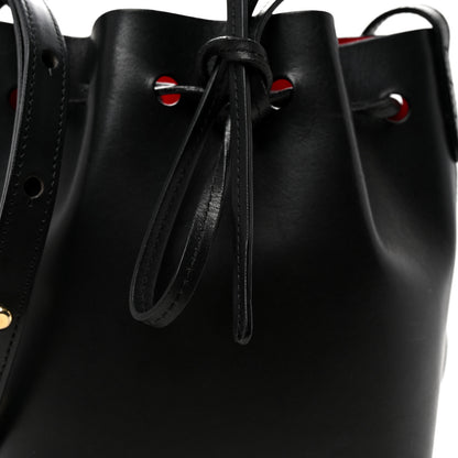 Mansur Gavriel Vegetable Tanned Calfskin Mini Mini Bucket Bag Black Flamma 8 of 10