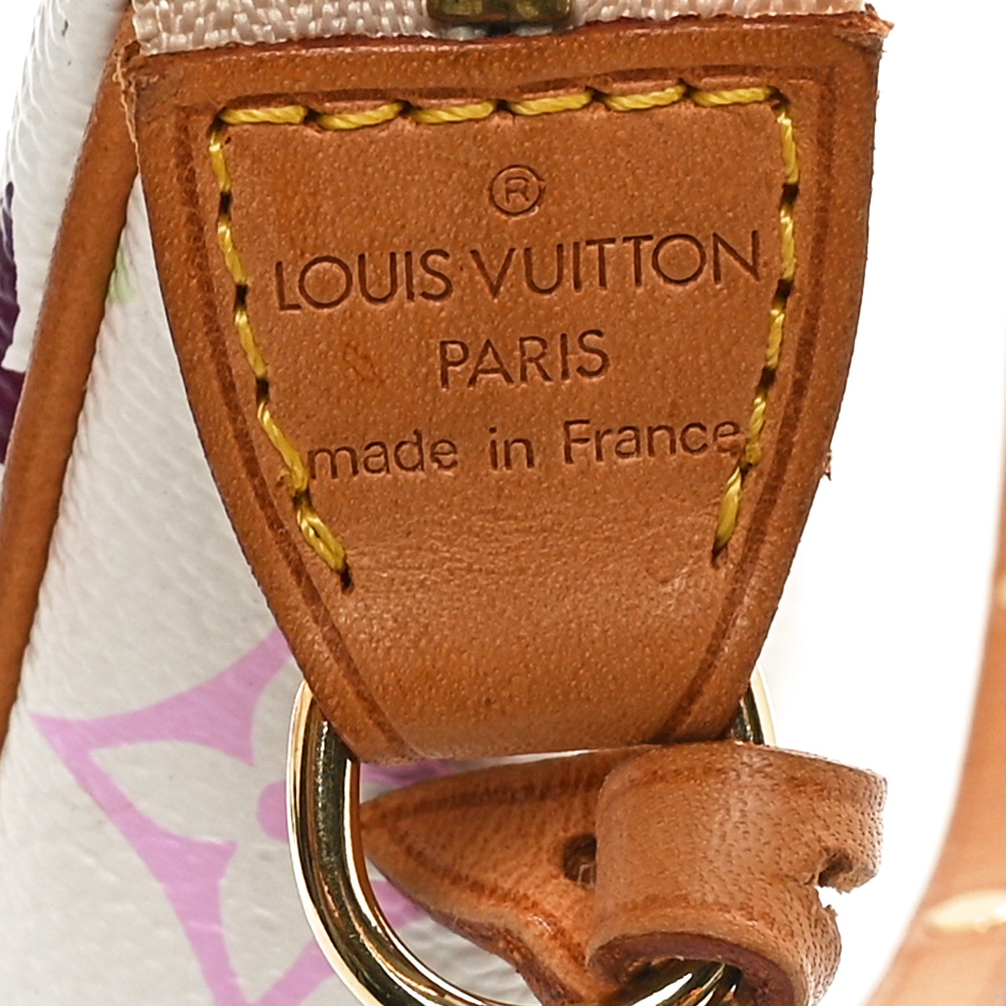 Monogram Multicolor Pochette Accessories White