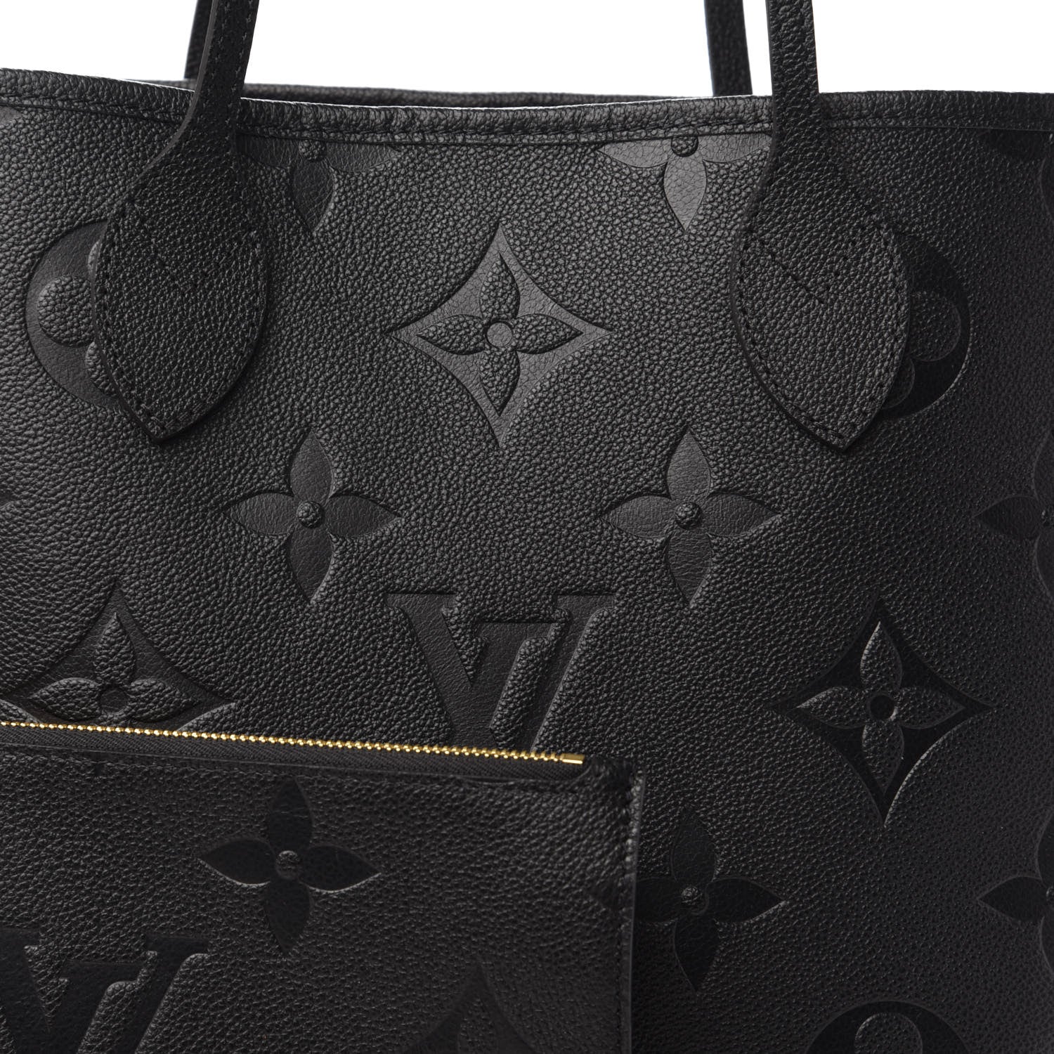 Louis Vuitton Empreinte Monogram Giant Neverfull MM Black 9 of 9