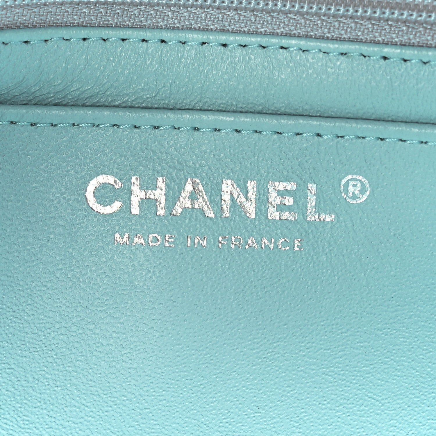 Chanel Lambskin Quilted Mini Rectangular Flap Light Blue 6 of 11