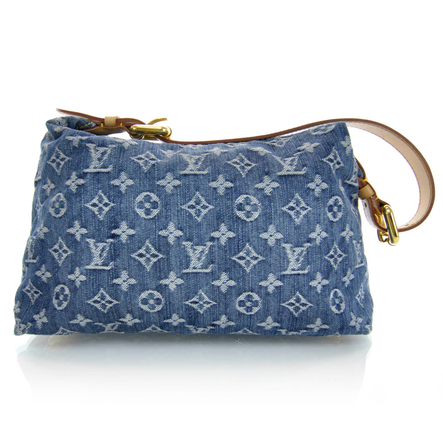 Louis Vuitton Monogram Denim Baggy PM Blue 3 of 9