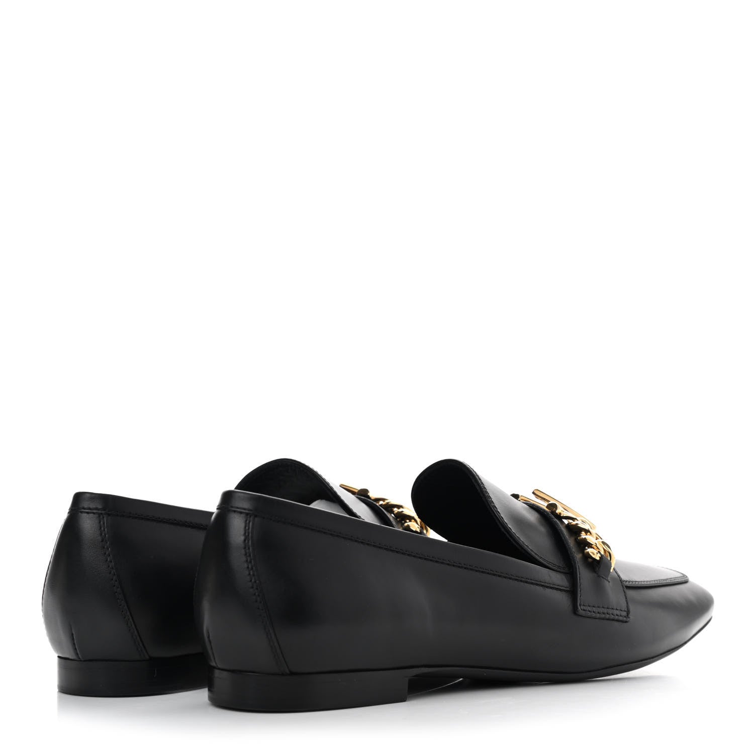 Louis Vuitton Calfskin Upper Case Flat Loafer 40 Black 4 of 8