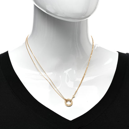 Cartier 18K Yellow Gold 2 Diamond LOVE Necklace 2 of 5