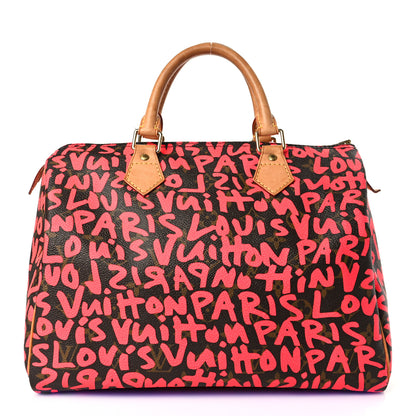 Louis Vuitton Monogram Graffiti Speedy 30 Fuchsia 1 of 8