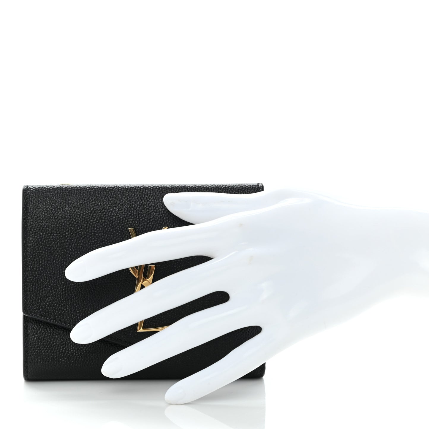 Grain De Poudre Monogram Bi-Fold Wallet Black