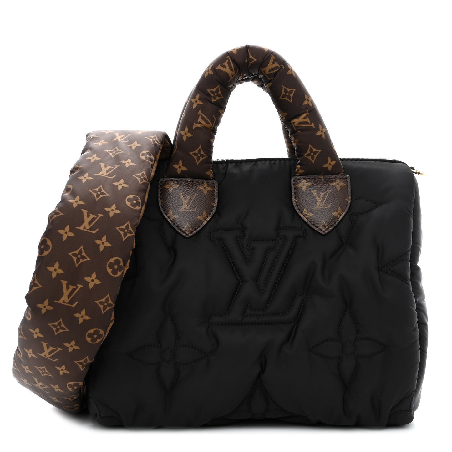 LOUIS VUITTON Econyl Mini Monogram Pillow Speedy Bandouliere 25 Black