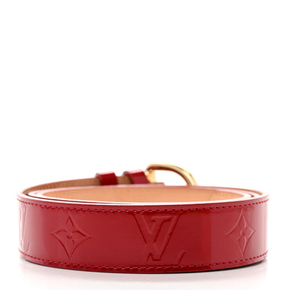 Louis Vuitton Vernis Ceinture 30mm Belt 90 36 Rouge 2 of 7