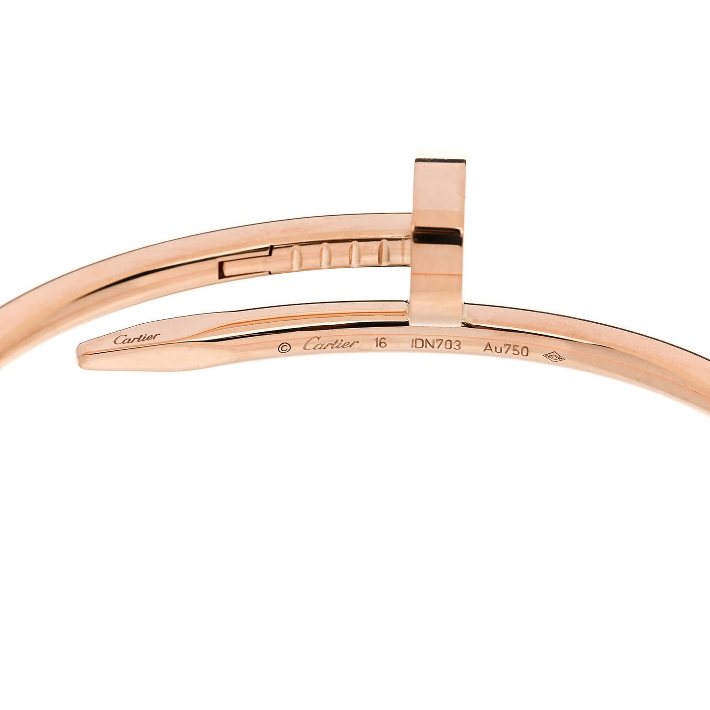 18K Pink Gold Juste Un Clou Bracelet 16