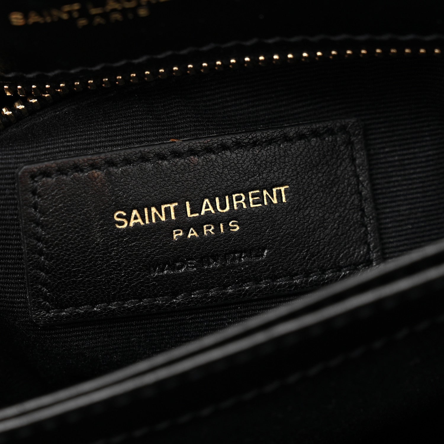 Saint Laurent Calfskin Y Quilted Monogram Toy Loulou Crossbody Bag Black 6 of 11