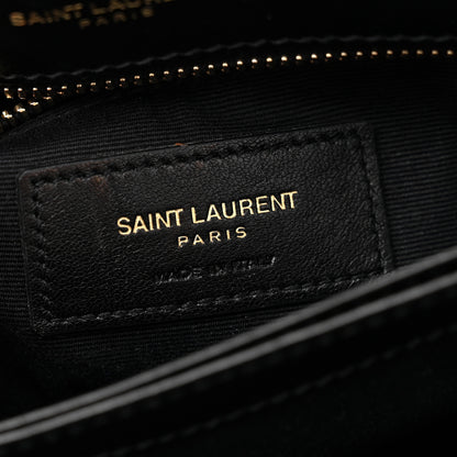 Saint Laurent Calfskin Y Quilted Monogram Toy Loulou Crossbody Bag Black 6 of 11