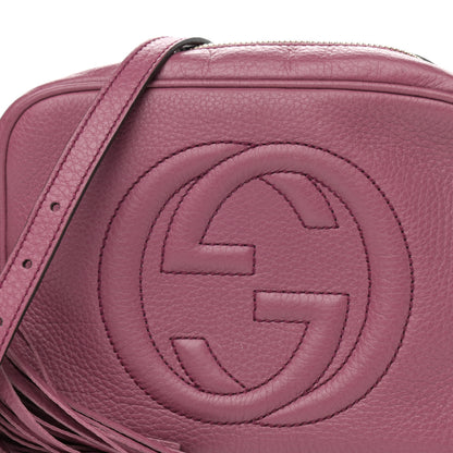 Gucci Pebbled Calfskin Small Soho Disco Bag Peonia Flower 8 of 15