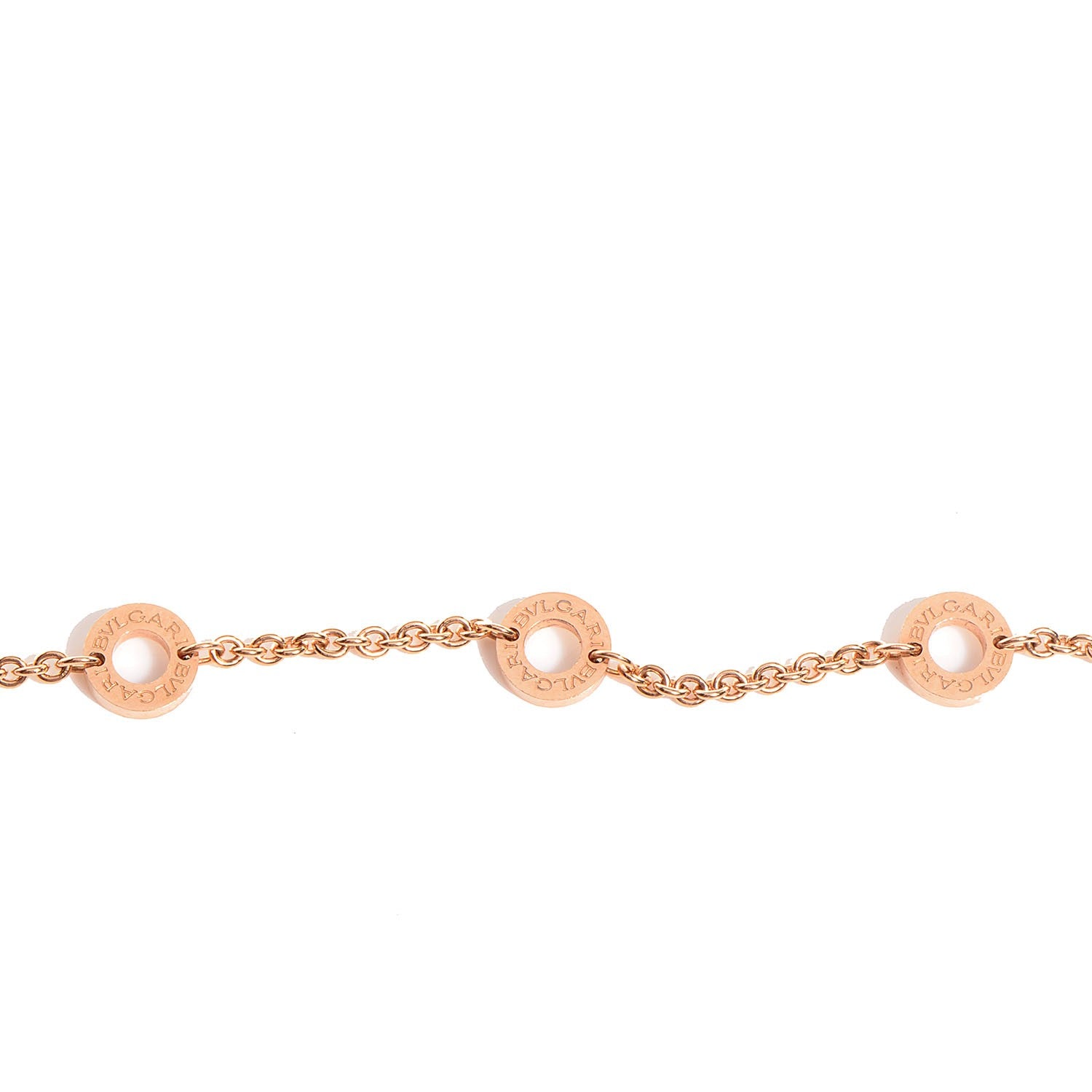 Bulgari 18K Rose Gold White Ceramic B.Zero1 Pendant Necklace 13 of 17