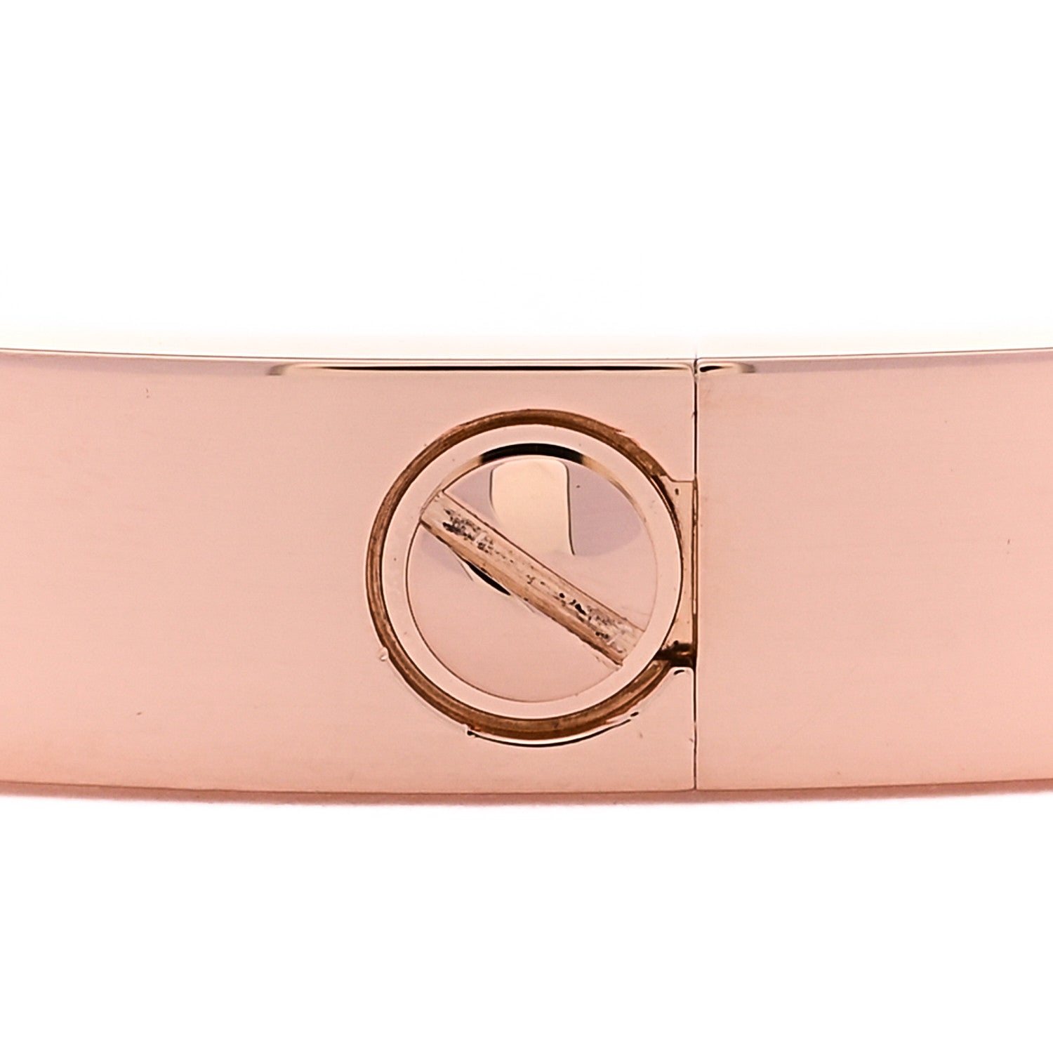 Cartier 18K Pink Gold 4 Diamond LOVE Bracelet 19 3 of 7