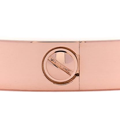 Cartier 18K Pink Gold 4 Diamond LOVE Bracelet 19 3 of 7
