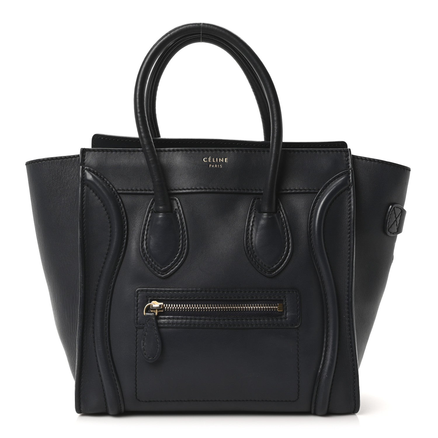 Celine Smooth Calfskin Micro Luggage Navy Blue 1 of 9