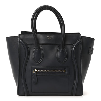 Celine Smooth Calfskin Micro Luggage Navy Blue 1 of 9