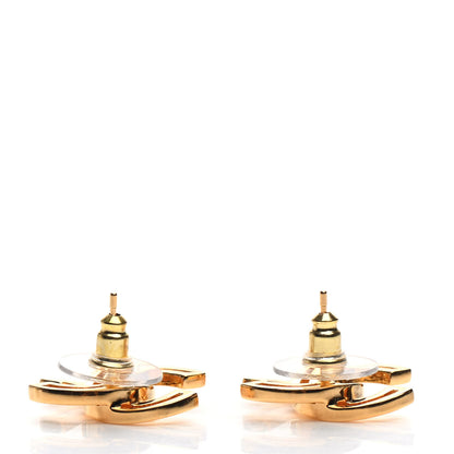 Chanel Metal Obazine CC Earrings Gold 3 of 5