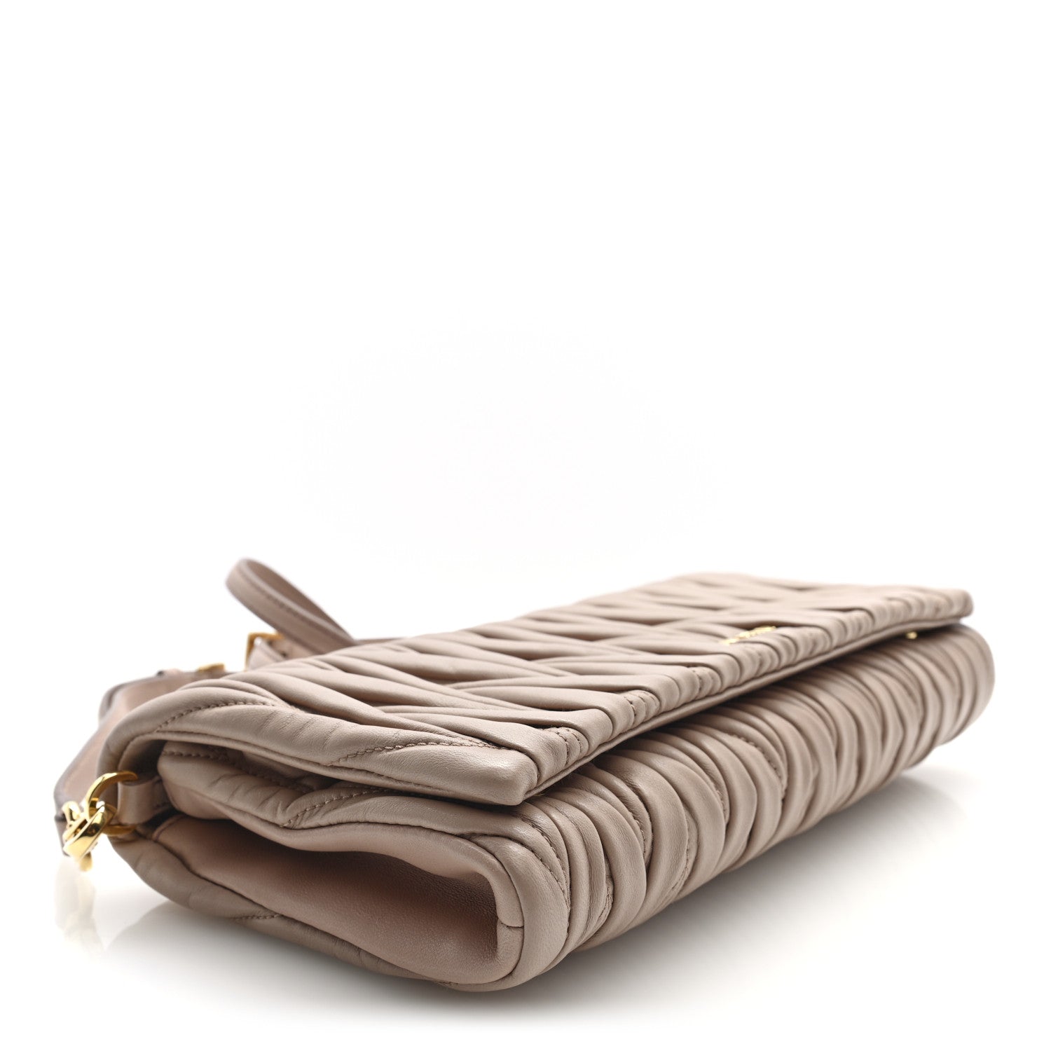 Miu Miu Nappa Matelasse Wallet On Chain Cammeo 4 of 9
