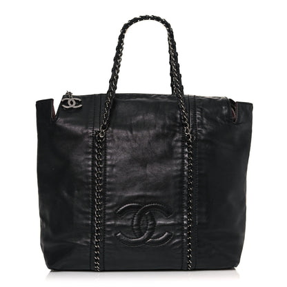 Chanel Smooth Calfskin Luxe Ligne Tote Black 1 of 14