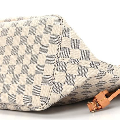 Louis Vuitton Damier Azur Neo Neverfull MM Rose Ballerine 9 of 9