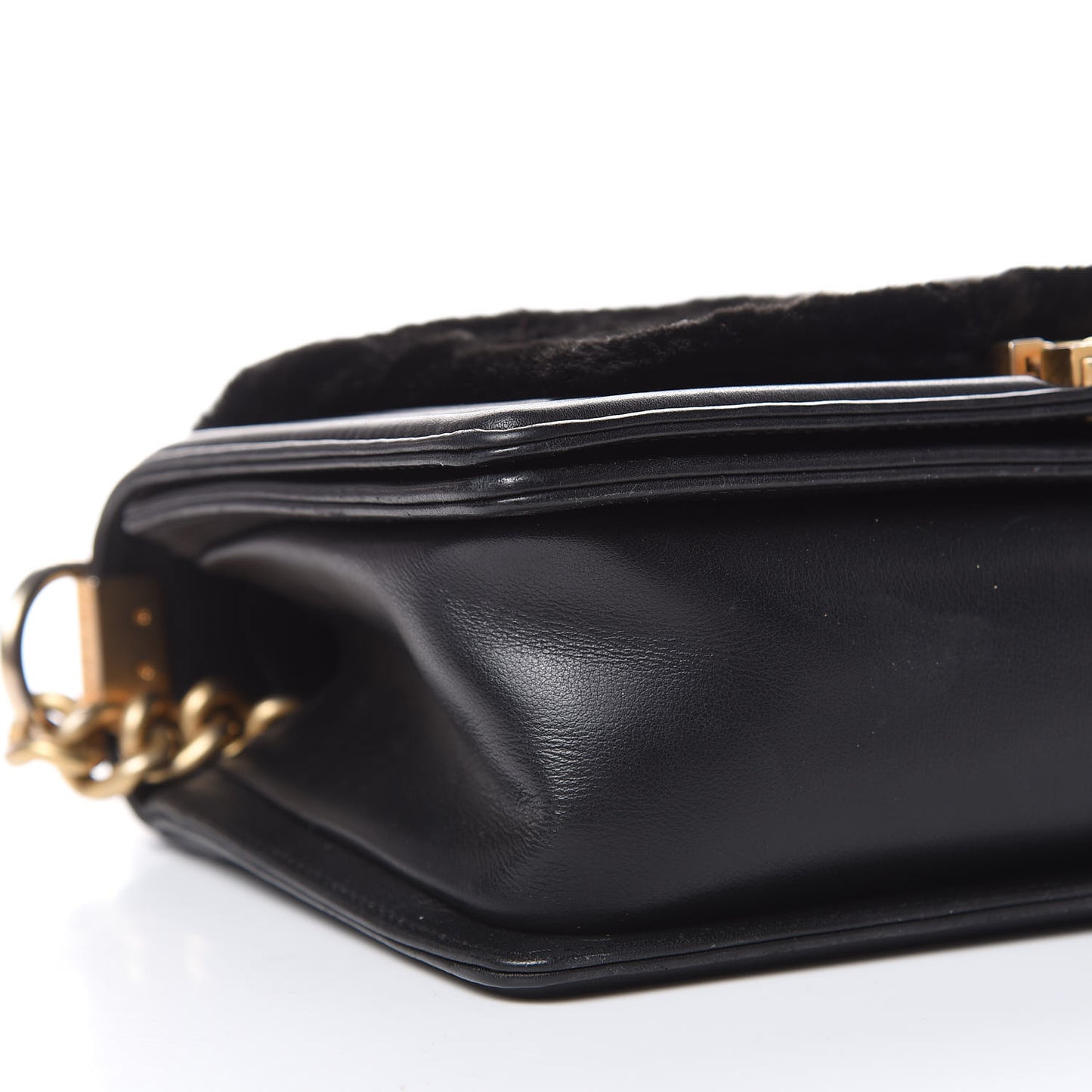 Orylag Medium Boy Top Handle Flap Black