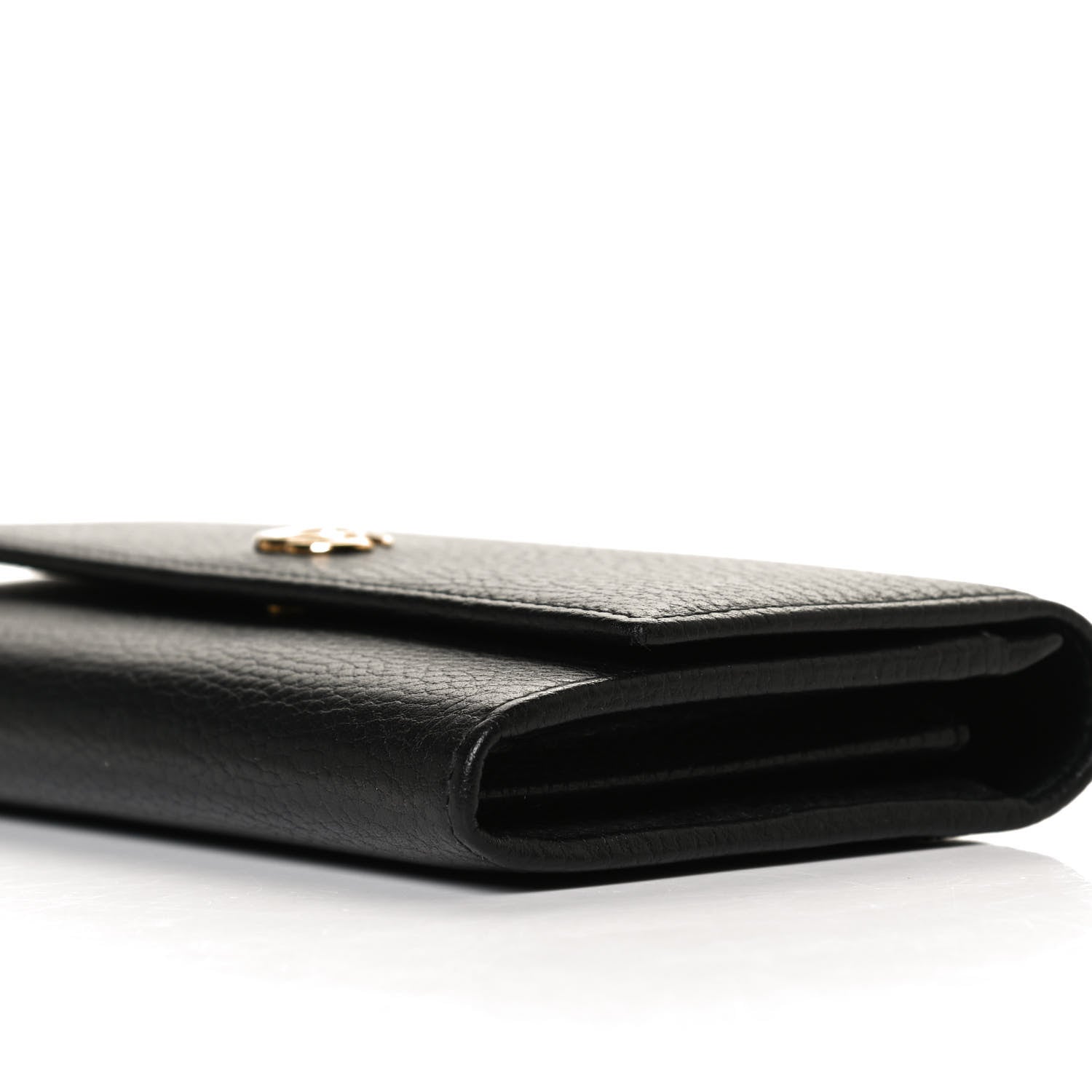 Gucci Dollar Calfskin GG Marmont Continental Wallet Black 7 of 11