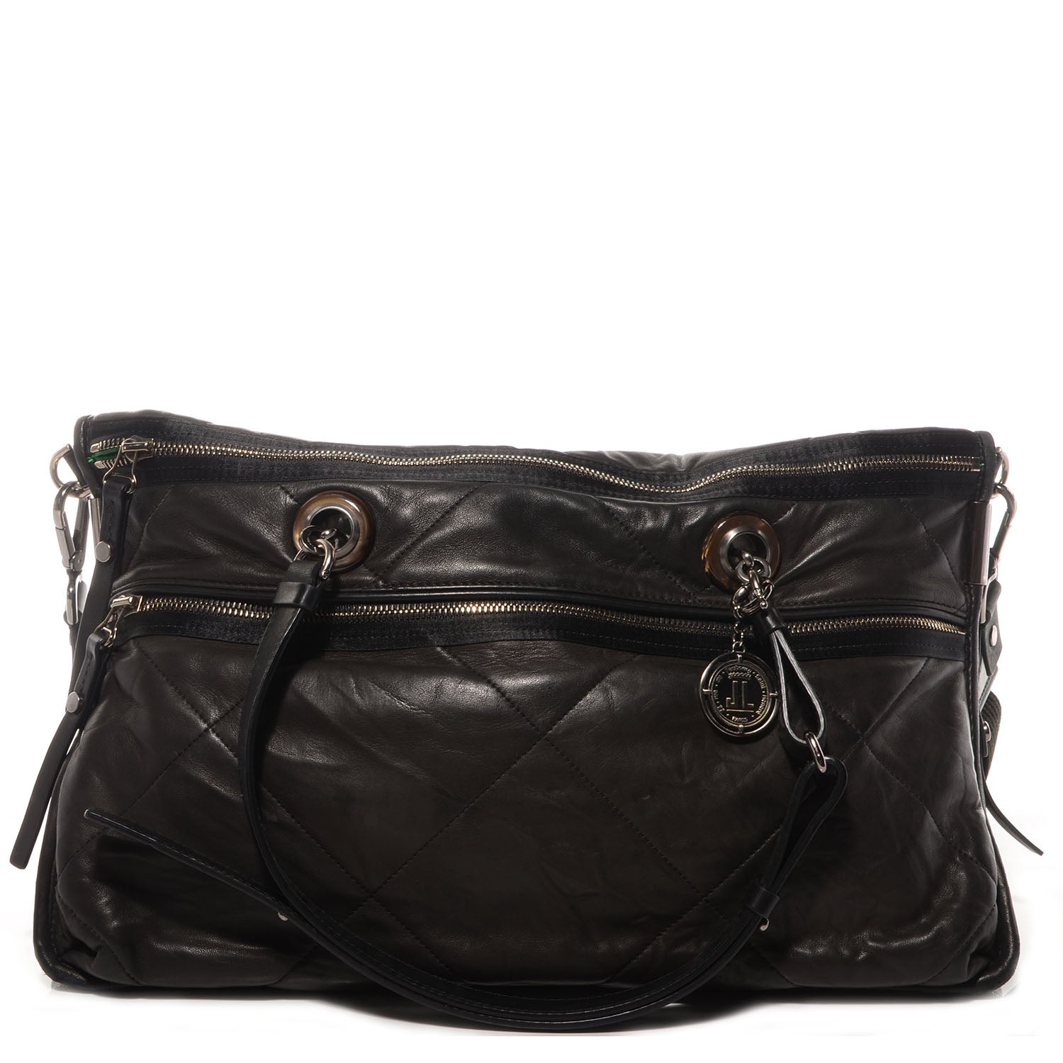 Lanvin Lambskin Amalia Double Wear Satchel Black 1 of 8