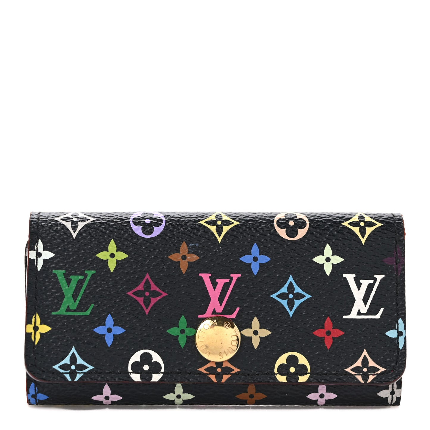 Monogram Multicolor Multicles 4 Key Holder Black Grenade