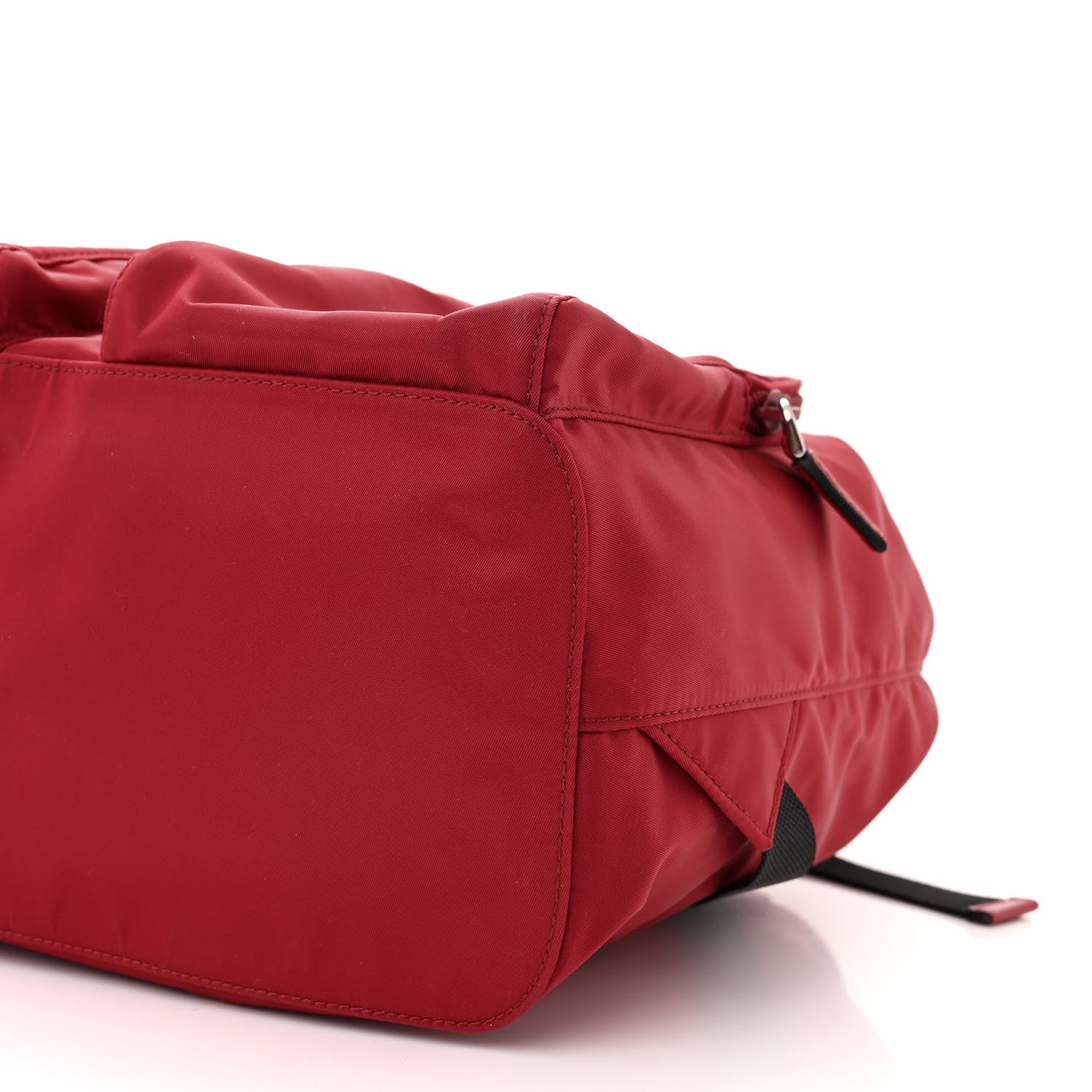Prada Tessuto Nylon Saffiano Vela Medium Backpack Fuoco 9 of 10