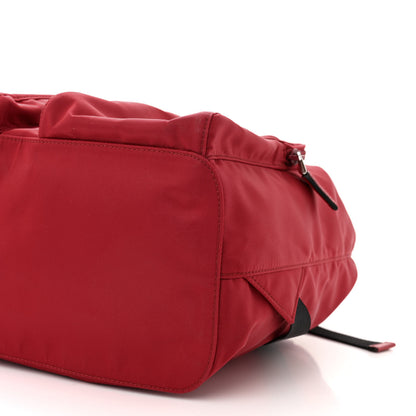 Prada Tessuto Nylon Saffiano Vela Medium Backpack Fuoco 9 of 10