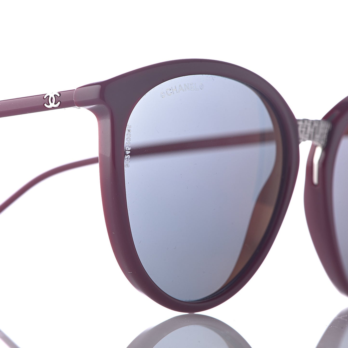 Acetate Butterfly Winter Sunglasses 5382 Dark Red