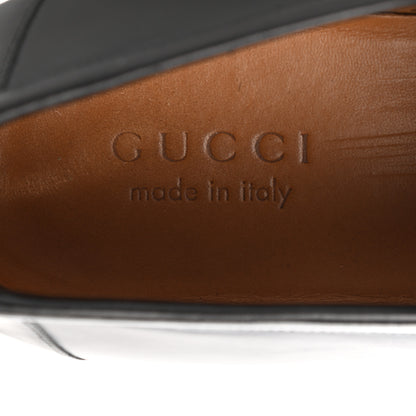 Gucci Calfskin Interlocking G Mens Loafers 9.5 Black 7 of 8