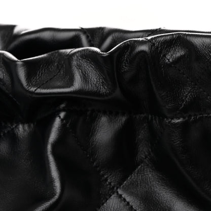 Chanel Shiny Calfskin Quilted Small Chanel 22 Black 10 of 12